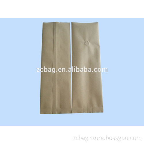 coffee bags with valve wholesale packaging bag Kraft aluminum foil tin tie one way degassing coffee valve bags
